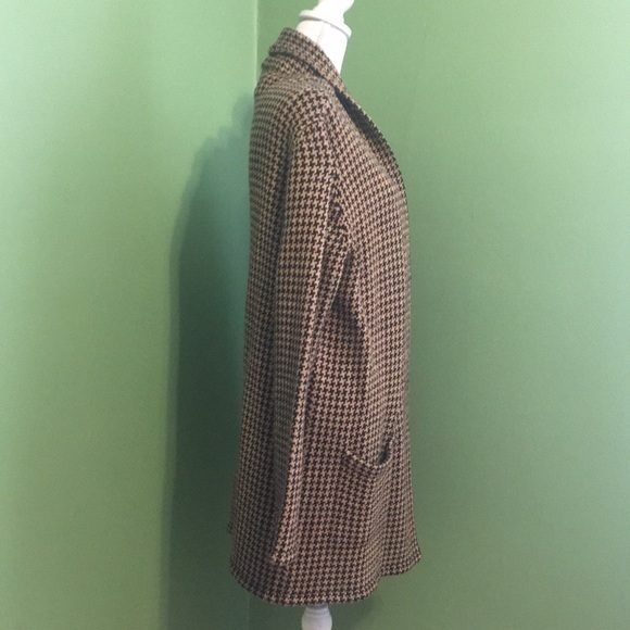 SAG HARBOR Houndstooth coat in brown and black - Picture 4 of 6
